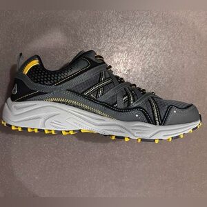 Fila Men's Black and Yellow Athletic Shoes